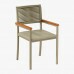 CJ MESA 4C PAONANDA ROMA REDONDA 120X80 CAD. VIENA C/CORDA CINAMOMO/DOURADO