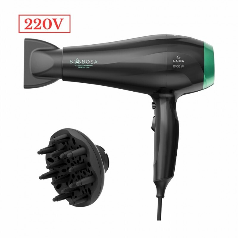 SECADOR DE CABELO GAMA BABOSA CERAMIC ION 2100W 220V