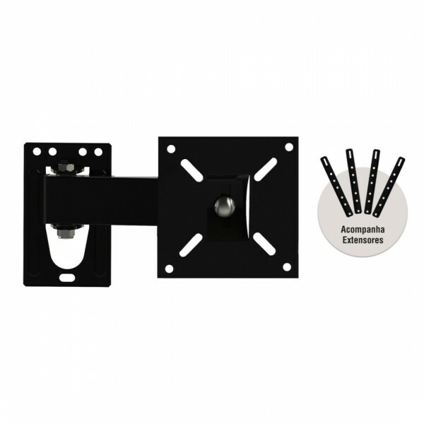 SUPORTE BRASFORMA ARTICULADO P/ TV DE 10'' ATE 60" PRETO SUPORTE BRASFORMA ARTICULADO P/ TV DE 10'' ATE 60" PRETO