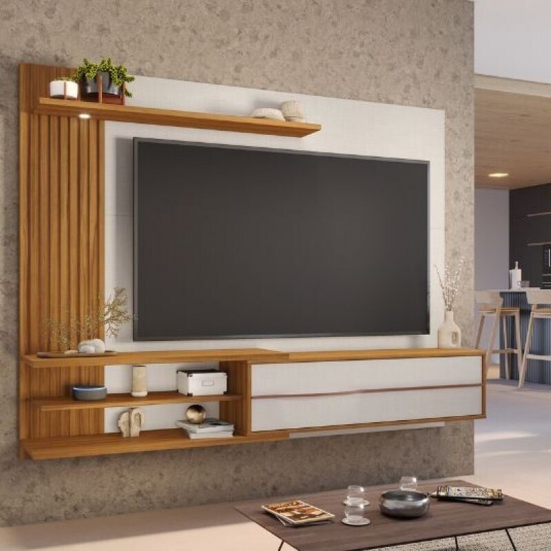 PAINEL NOTAVEL NT 1355 RIPADO OFF WHITE/FREIJO TREND