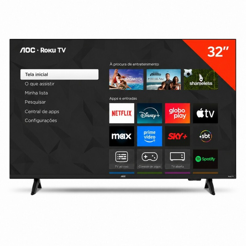 SMART TV AOC 32S5155/78G DLED 32" ROKU 3 HDMI 1 USB WIFI INTEGRADO